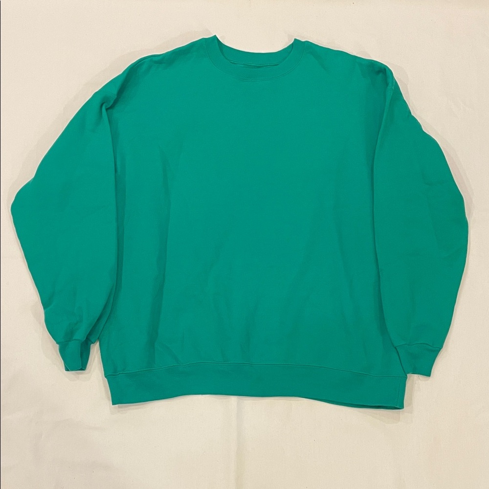 Hanes Green Crewneck Sweater for Men Size XL